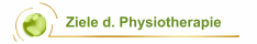 Ziele d. Physiotherapie